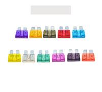 50pcs/lot Medium Size Standard Car Auto Blade Fuse 3A 5A 7. 10A 15A 20A 25A 30A 35A 40A 50A(10a)