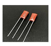 50pcs/Lot Mylar Film Capacitor 100V 2A472J 4700pF 4.7nF 2A472 5% Polyester Film Capacitor RED