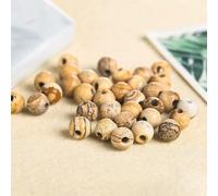 50pcs/Lot Natural Stone Big Hole Beads Amethyst Agate Jade Round Bead for for Jewelry Making DIY Bracelet Accessory-Picture Jasper-6mm (2mm Hole)