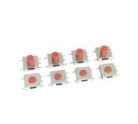 50PCS/LOT Patch Red Push Button Switch 6.2 * 6.2mm 6 * 6 * 2.5/3.1/3.7/4.3mm 4pin 5pin SMD Micro switch(SMD - 5 PIN,6x6x2.5 MM)