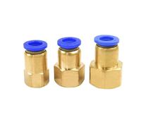 50Pcs Lot PCF Pneumatic Female Quick Connector Fitting 4-M5 4-01 6-01 6-02 1/8 /1/4 3/8 1/2 Thread for Pipe 4mm 6mm 8mm 10mm 12(PCF10-03)