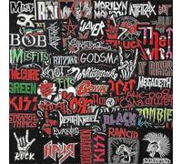 50pcs/lot Punk Rock Music For Sew Ironing On Patches Letter Embroidery Patch For Clothing Band Appliques Sewing Jacket Jeans High Quality