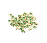 50Pcs/lot Stars Pendant Women Girl For DIY Earring Necklaces Jewelry-Green Stars Pendant