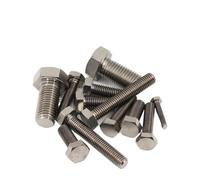 50pcs/lot Titanium External Hex Bright Bolt Din933 m2.5x5/6/8/10~20mm Hexagon Head Screw Pure Titanium Alloy(M2.5x12)