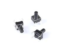 50pcs/lot Touch Key Micro Switch 6x 6x 4.3/5/6/7/8/9/10/11/12/13MM Push Button Tact Switch 4pins vertical DIP sets(6X6X12mm)