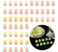 50Pcs Luminous Mini Resin Dinosaur,Glow in the Dark Mini Dinosaur Figures,Miniature Dinosaur Toys,Tiny Dinosaur Toy Set for Birthday Party Home Bedroom Decor Teens Boys Girls