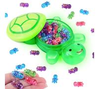 50PCS Luminous Mini Resin Turtle with 1 Pc Jumbo Resin Turtles, Miniature Tiny Turtles Glow in The Dark for Garden Dollhouse Micro Landscaping