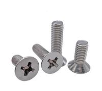 50pcs M1 .2 .4 .6 M2 .5 M3 M4 Mini Micro Small Black 304 Stainless Steel Cross Flat Countersunk Head Screw Bolt(3mm,M1.4/304 Stainless Steel)