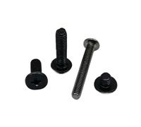 50pcs M1.2 M1.4 M1.6 M2 M2.5 M3 M4 Black Small Ultra Thin Wafer Flat Head Screw Bolt For Laptop Notebook Phone Glasses