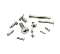 50pcs M1.2 M1.4 M1.6 M2 M2.5 M3 M4 Small Ultrathin Wafer Flat Head Screw Bolt For Laptop Notebook Phone Glasses(Silver,9MM_M2.5)