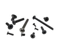 50pcs M1.2 M1.4 M1.6 M2 M2.5 M3 M4 Small Ultrathin Wafer Flat Head Screw Bolt For Laptop Notebook Phone Glasses(Black,2MM_M2)