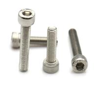 50pcs M1.4 - M1.6 304 Stainless Steel Knurled Cylinder Head Machine Screw Hex Socket(18mm,M1.6 X50pcs)