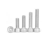 50pcs M1.4 M1.6 M2 M2.5 M3 304 A2 Stainless Black 12.9 Grade Steel DIN912 Hexagon Hex Socket Head Cap Allen Bolt Screw L=2-30mm(304 stainless steel,22mm,M1.6)