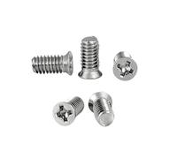 50pcs M1.6 M2 M2.5 M3 M4 304 Stainless Steel Nonstandard Small Head Cross Recessed Flat Countersunk Head Bolt Screw(6mm,M4 (dk 6.5mm))