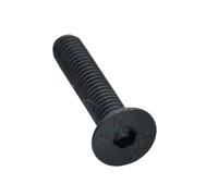 50pcs M2 .5 M3 M4 M5mm Flat Head Oval Hex Socket Cap Screw Black(M2.5-10mm(50pcs))