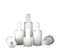 50pcs M2 .5 M3 M4 Nylon Hex Male Female Standoff Threaded Pillar Mount PCB Board PC Motherboard Plastic Spacer Screw Nut(16mm (50pcs),M3 (Thread 6mm))