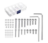 50pcs M2.5 Turntable Headshell Cartridge Mounting Stainless Steel Bolts Screws Set Useful