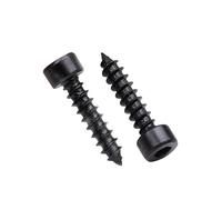 50pcs M2 .6 M3 .5 M4 Carbon Steel With Black Hexagon Socket Cap Head Self Tapping Screw(M2.6-12mm(50pcs))