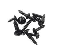 50pcs M2.6 M3 M4 M5 Steel with Black Truss Head Cross Recessed Mushroom Head Self Tapping Screws Wood Screw(18mm,M3.5 x50pcs)