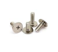50pcs M2 M2.5 M3 M4 Laptop Notebook Optical Drive Thin Wafer Flat Extra Big Large Head Mount Fix Bolt Screw Computer G(5mm,M4 dk 10mm)