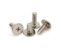 50pcs M2 M2.5 M3 M4 Laptop Notebook Optical Drive Thin Wafer Flat Extra Big Large Head Mount Fix Bolt Screw Computer(5mm,M2.5 dk 7mm)