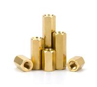 50pcs M2 M2.5 M3 M4 M5 Hex Brass Male Female Standoff Pillar Mount Copper Hexagon Thread Motherboard Spacer Hollow Column Screw(5mm(50pcs),M2.5)
