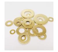 50pcs M2 M2.5 M3 M4 M5 M6 M8 M10 M12 GB97 DIN125 Solid Brass Copper Flat Washer Plain Gasket Pad(50pcs M2.5x6x0.4mm)