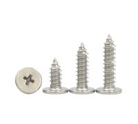 50pcs M2 M2.6 M3 M3.5 304 Stainless Steel Cross Super Ultra Thin Flat Wafer CM Head Self-tapping Wood Screw(6mm,M2 (50pcs))