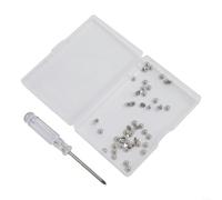50pcs M2x2.5 Flat Head Cross Screws Nickel Plated