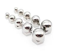 50pcs M3 M4 M5 M6 M8 M10 M12 M14 M16 304 A2-70 Stainless Steel Hex Hexagon Acorn Nut Cap Decorative Cover Semicircle Dome Nuts(M3 50pcs)