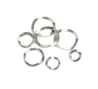 50pcs M3 M4 M5 M6 M8 M10 M12 M16 M19 M21 M25 304 Stainless Steel Three Wave Crest Type Spring Washer Gasket for Bearing Shafts(M8x13x0.3mm)