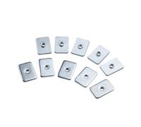50Pcs M3 M4 M5 T Nuts Zinc Plated Tee Nuts Flat Spacer for V-Slot T-Slot Aluminum Extrusion Profile Rails 3D Printer Parts(M3)