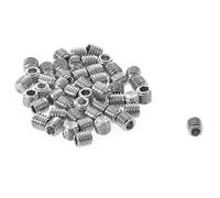 50pcs M3 x 3 mm Stainless Steel Hexagon Socket Set Cap Grub Screws Silver