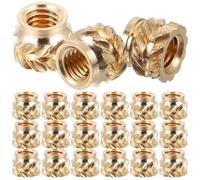 50pcs M3x4x5 Brass Knurled Nut Inserts for 3d Printing and Molding | Female Thread Copper Insert, Sturdy Reusable Fastening, Golden Finish, for 3d Printed Parts and Workshop Use
