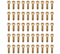 50Pcs M4 Cap Hex Socket Screw, Pure Copper Fastener Hardware, Smooth Surface Anti - Rust Industrial Supplies with Uniform Thread Pitch for Machinery and Electronics (M4*14)