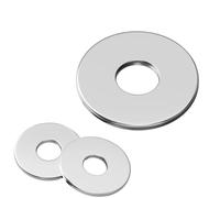 50Pcs M4 Flat Washers,304 Stainless Steel Metal Washers,M4 x 9mm OD,0.8mm Thick Washer for Screws and Bolts Fasteners