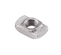 50Pcs M6 Galvanized T-Nuts Carbon Steel Hammer Head Fasteners for Aluminum Extrusion Profiles Slots Hardware
