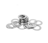 50PCS M8*10/12/13/14/16mm thickness 0.1mm 0.2mm 0.3mm 0.5mm 1mm 304 Stainless Steel Ultra-thin Flat Washer Gasket(M8X10X0.3 50pcs)