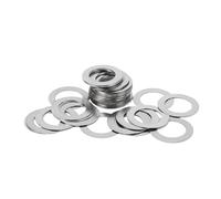50PCS M8*10/12/13/14/16mm thickness 0.1mm 0.2mm 0.3mm 0.5mm 1mm Stainless Steel 304 Ultra-thin Flat Washer Gasket(M8x11x0.1 50pcs)