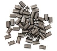 50Pcs M8x1x3D Wire Thread Insert, Stainless Steel Threaded Bushing Sleeve for Screw Hole Repair, Metric Thread Repair Kit