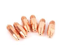50PCS M8x30 E-Cu M8 30 Red Copper MIG Welding Torch Contact Tip Suit MB36 36KD 501D Torch(1.0mm)