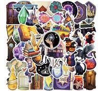 50PCS Magic Academy Stickers, Cool Magic Stickers for Boys Girls Teens, Vinyl Funny Witchcraft Decals for Game Consoles Mugs Guitars Laptops Skateboards