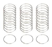 50pcs Metal Binder Book Rings, Loose Leaf Inner Diameter 20mm/25mm/32mm/40mm Binding for DIY Word Card Office