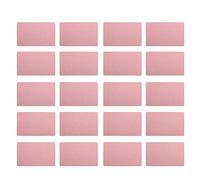 50Pcs Metal Business Card Blank Not Easily Bent Name Cards DIY Square Business Cards Business Accessories for Professionals and Entrepreneurs(Pink)