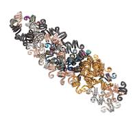 50pcs Metal Dreadlock Hair Accessories Spiral Braiding Clips | Gold Silver Rose Gold Black Iridescent, Quick Application for Beginners Experts