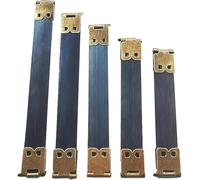 50Pcs Metal Internal Flex Frame Kiss Clasp Handbag Hinges Spring Bag Accessories for DIY Craft Coin Purse Bag Wallet Sewing Making 8/9/10/11/12cm (Bronze)