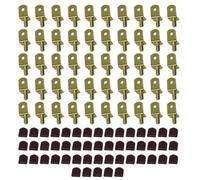 50Pcs Metal Shelf Brackets Stoppers Hole Punches Shelf Pins for Glass Kitchen Cabinet Bookcase Closet Furniture Shelves L Shaped Metal Peg