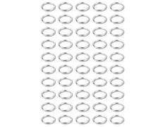 50pcs Metal Split Key Ring,Key Ring Hoop for Jewelry Necklaces Bracelets Earrings Crafts Ornaments and DIY Arts