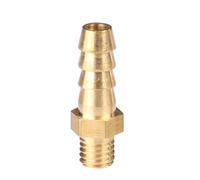 50PCS Metric Male Thread Brass Pipe Fitting Coupler Connector Adapter Coupling Joint(M5 to 4mm)