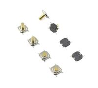 50pcs Micro Switch 5.2x5.2 SMT SMD Momentary Metal Tactical Push Button 4 Pin Key Button 5.2 * 5.2 Height 1.5mm 1.7mm 4.3mm 5mm(H 5mm)